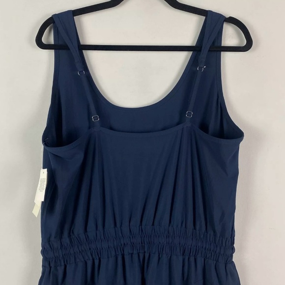 NWT! Abercrombie & Fitch Traveler Jumpsuit Navy Blue Size Large - Picture 4 of 10